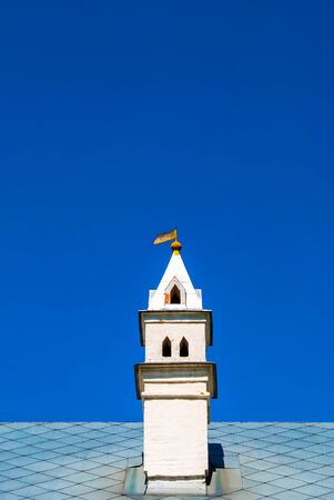 detail of medieval building in Moscow, Russiaの写真素材