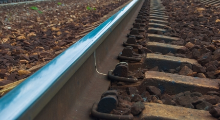 view on a railroad, macroの写真素材