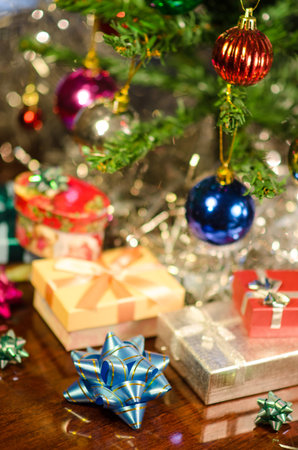 christmas gifts under tree
