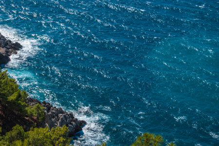 rocks of Alanya peninsula, Antalya, Turkey