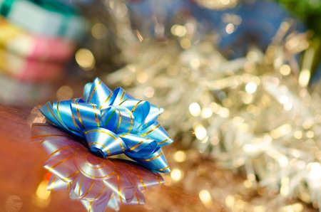 christmas gifts under treeの写真素材