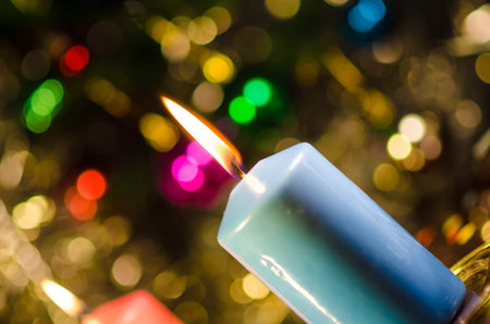 christmas candlesの写真素材