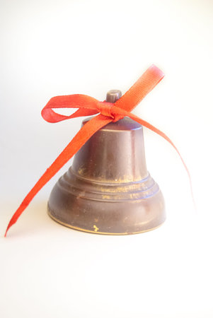 christmas bells on white