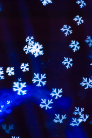 snowflakes, colorful background, out of focusの写真素材