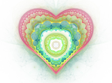 beautiful red heart on blackの写真素材