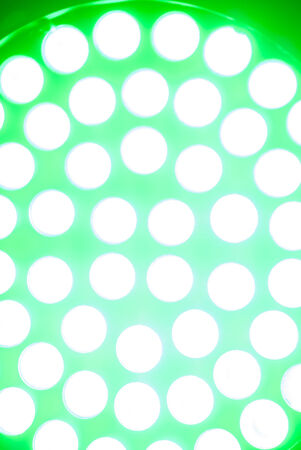 green circular disco lightの写真素材