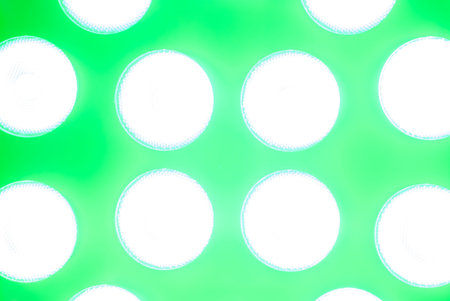 green circular disco light