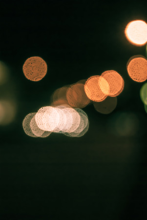 defocused traffic lights, colorful blurred backgroundの写真素材