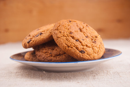 Oats cookies on plate