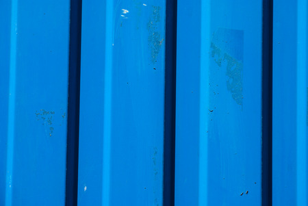 Blue grooved metal textureの写真素材