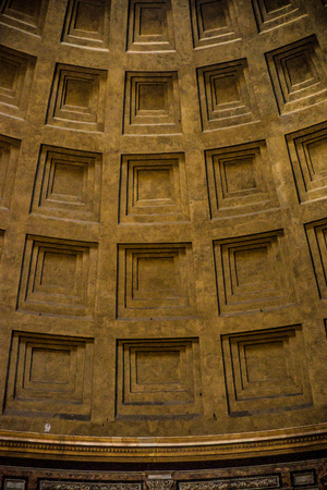 Interior of Pantheon in Rome. One of the main landmarks in Europe.のeditorial素材