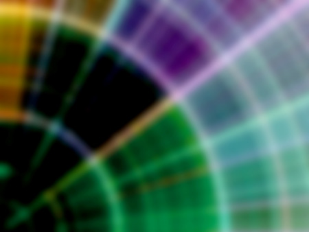 Composition of abstract radial grid and lights as a concept metaphor for technology, science and entertainmentの写真素材