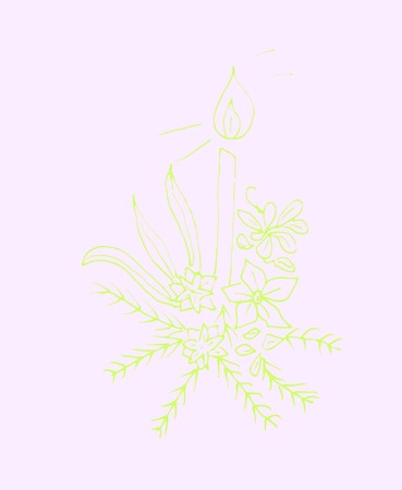 Watercolor drawings for Christmas and New Year, Tree decoration and gift boxes as design elements.のイラスト素材