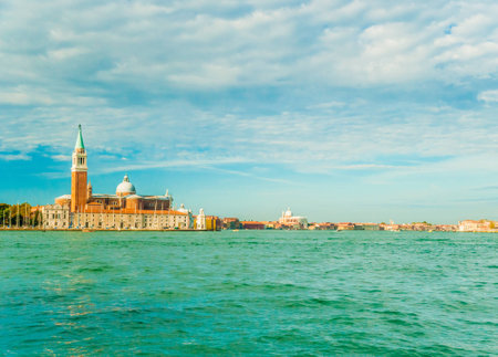 Piazza di San Marco view on Piazza di San Marco from a boat.の写真素材