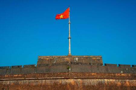 The Flag Tower (Cot Co) in the Citadel of Hue city のeditorial素材