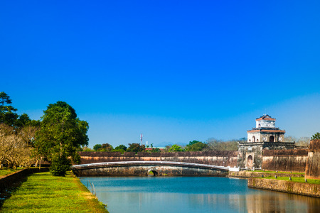 Beautiful site of Citadel in Hue, Vietnam. Citadel in Hue is enlisted のeditorial素材