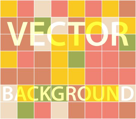 Abstract background with randomly colored squares. Stylish vintage colors, retro pattern for a variety of design uses.のイラスト素材