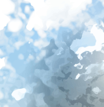 Abstract background texture with blue strokes of paint. Painted paper background for use as a background or design element. Abstract representations of blue sky, clouds or water.のイラスト素材