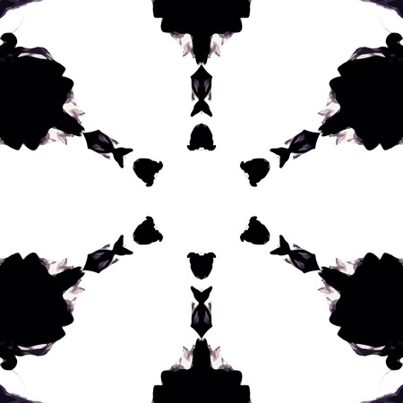 Abstract kaleidoscopic pattern. Seamless tiles with symmetrical pattern. Colorful background template for different design uses.のイラスト素材