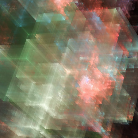 Abstracts background with transparent rectangular shapes as conceptual metaphor for modern...