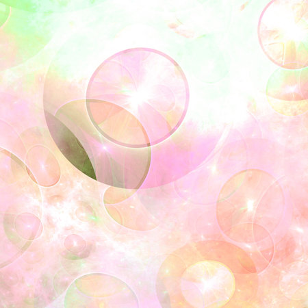 Abstract background with colorful discs