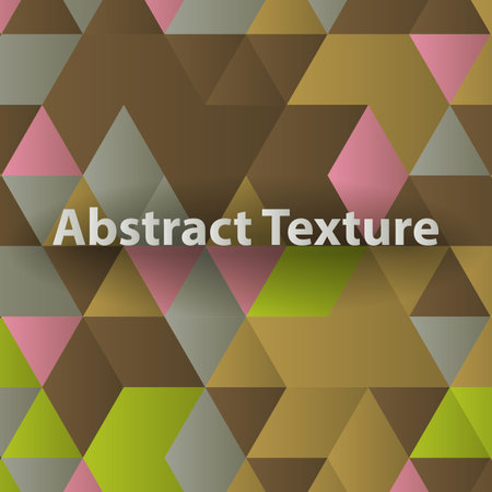 Triangles with shades and colors arranged in colorful pattern. Geometrical pattern with vintage...