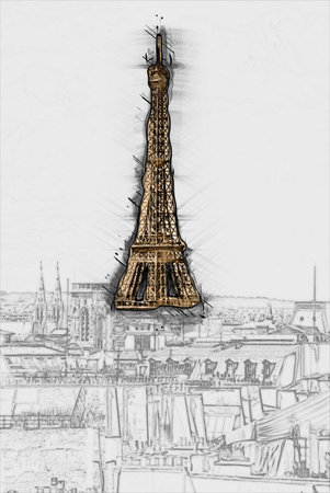Eiffel Towerの写真素材