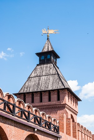 Kremlin in Tula - an ancient city near Moscow, Russia. Image of travel in Russia. Historical buildings, travel background from Russia.の写真素材