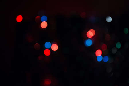 Colorful blurred image of Christmas decoration. Image for festive backgrounds and wallpapers.の写真素材