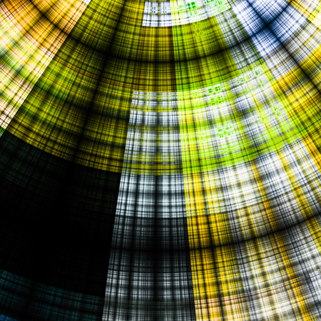 Composition of abstract radial grid and lights as a concept metaphor for technology, science and entertainmentの写真素材