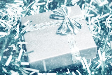 christmas gifts under treeの写真素材