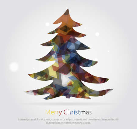 Abstract christmas treeのイラスト素材