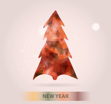Abstract christmas treeのイラスト素材