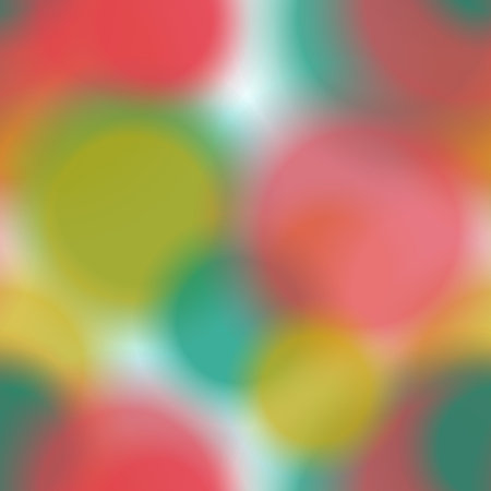 Seamless pattern with colorful blurred circles.  Background tile for winter holidays. Abstract texture template.のイラスト素材