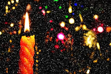 christmas candlesの写真素材