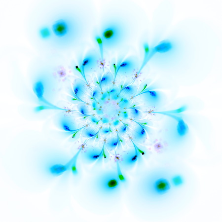 Macro closeup of fractal flower, digital artwork for creative graphic designの写真素材