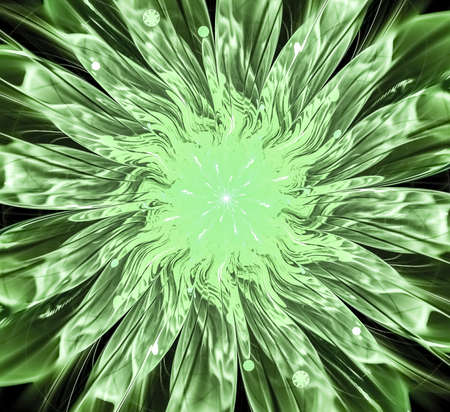 Macro closeup of fractal flower, digital artwork for creative graphic designの写真素材