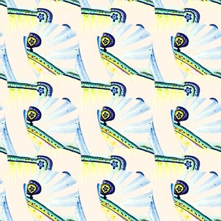 Seamless pattern with colorful and grungy elements. Camouflage background for textile prints, web usage and wrapping paper. Stylish texture for wrapping paper or book covers.の写真素材