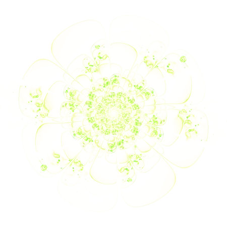 Macro closeup of fractal flower, digital artwork for creative graphic designの写真素材