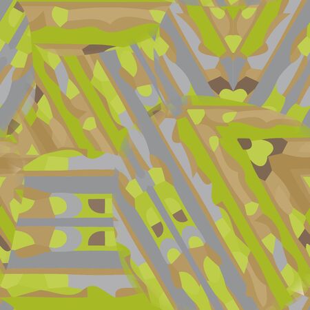 Digitally created seamless colorful texture with grungy linear pattern. Abstract background for use in web projects and printed media. Grungy tile, design element for wallpapers and wrapping papers.のイラスト素材