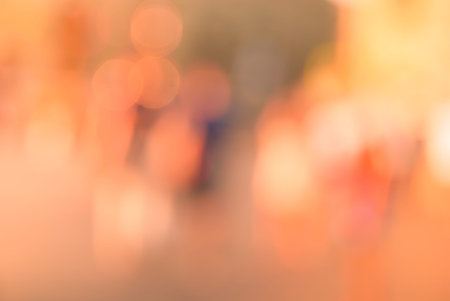 City commuters. High key blurred image of workers going back home after work. Unrecognizable faces,...