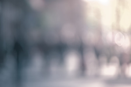 City commuters at sunset. Blurred background image for business, modile apps, and other uses.