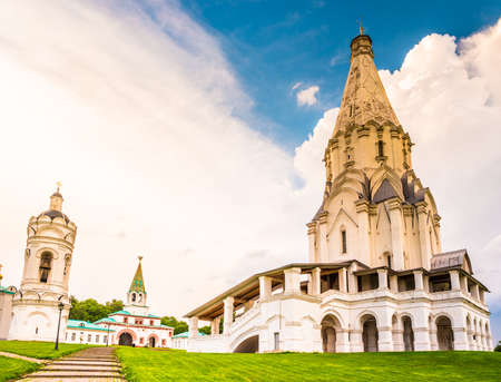 Russian orthodox church in Kolomenskoye in Moscow, Russiaの写真素材