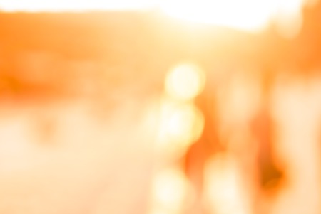 City commuters. High key blurred image of workers going back home after work. Unrecognizable faces, bleached effect.の写真素材