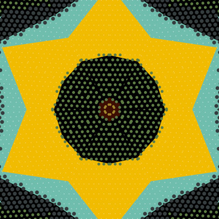Flat ethnic seamless pattern. Colorful geometrical ornament tiles. For different design uses, as...