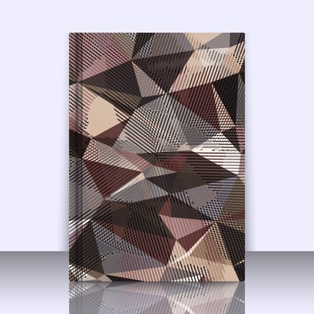 Abstract background with triangles and colorful geometric shapes. Texture pattern for covers, banners, booklets, etc. For web or printed media.のイラスト素材