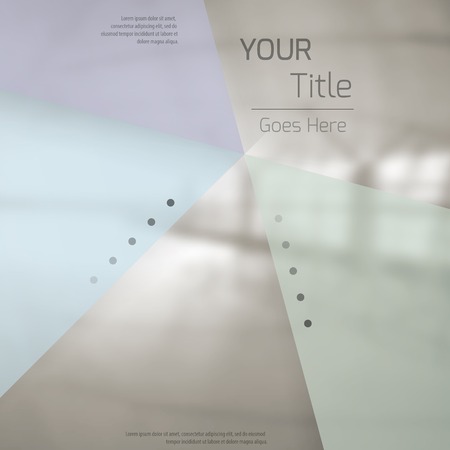 Abstract background with colorful triangles and space for text over stylish blurred image. Texture for covers, banners, booklets, etc. Background texxture for web or printed media.のイラスト素材