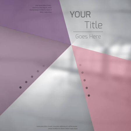 Abstract background with colorful triangles and space for text over stylish blurred image. Texture for covers, banners, booklets, etc. Background texxture for web or printed media.のイラスト素材