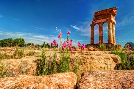 Agrigento, Sicily. Temple of Castor and Polluxの写真素材