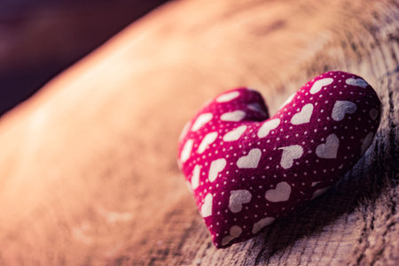 heart in basketの写真素材